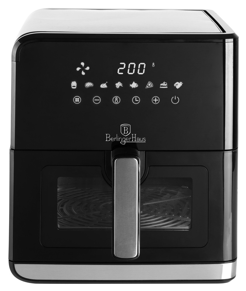 Berlinger Haus BH/9470 7,5 L fekete- ezüst forrólevegős sütő
