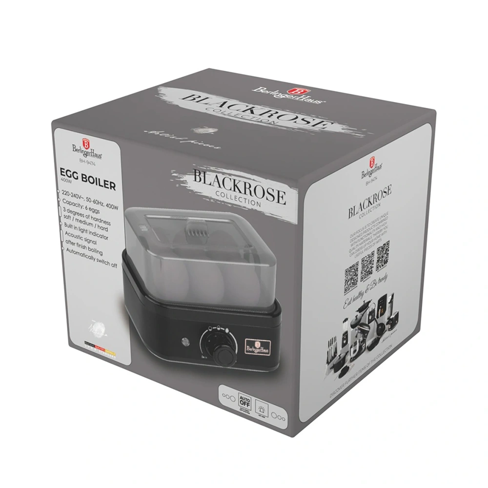 Berlinger Haus BH/9474 fekete- rose gold elektromos tojásfőző