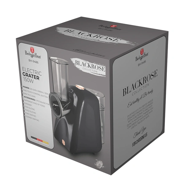 Berlinger Haus BH/9486 fekete- rose gold elektromos salátakészítő