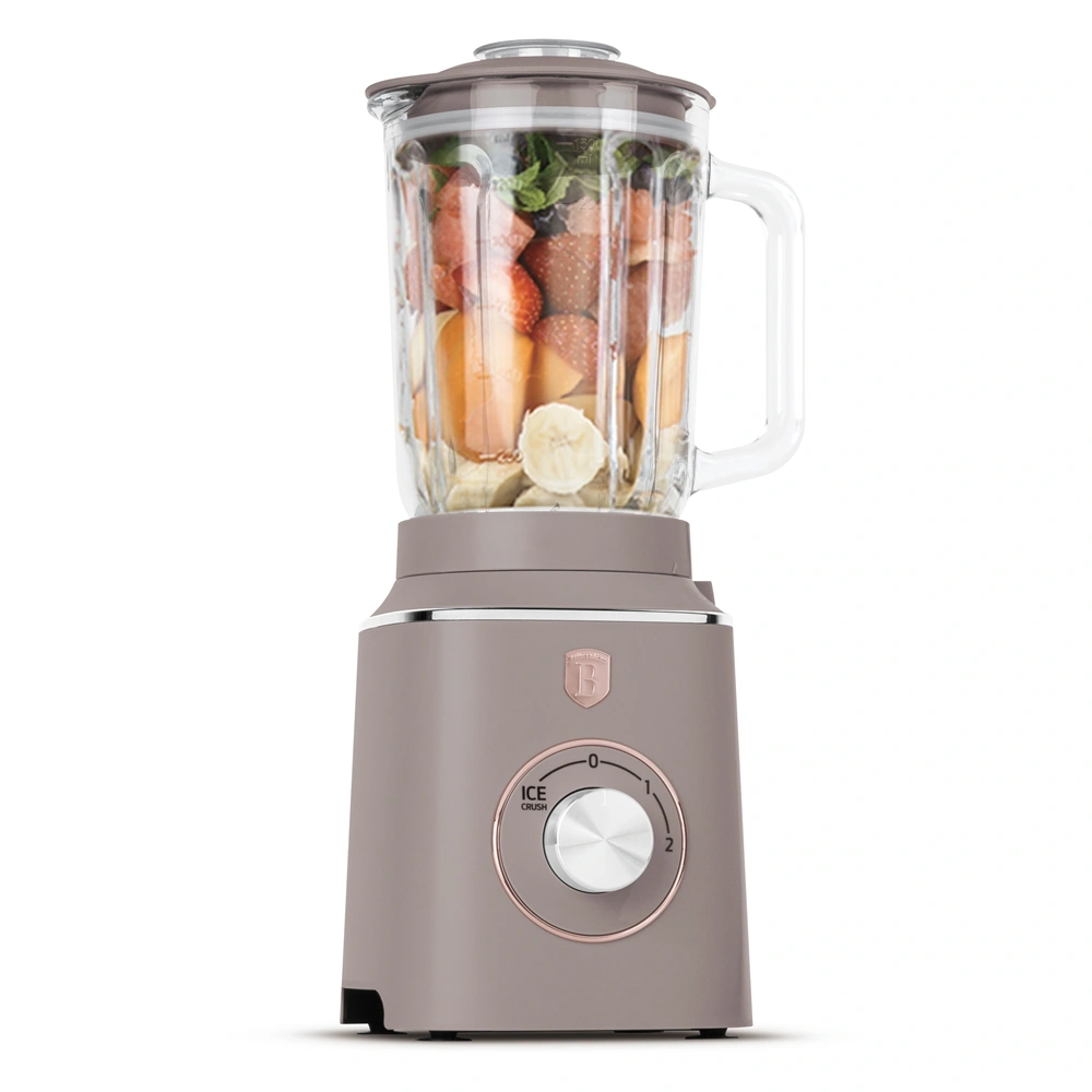 Berlinger Haus BH/9496 1,5 L-es edzett üveg matt taupe turmixgép