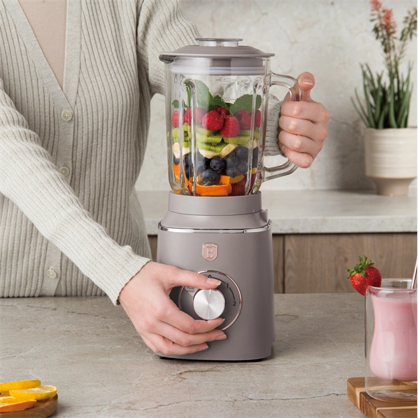 Berlinger Haus BH/9496 1,5 L-es edzett üveg matt taupe turmixgép