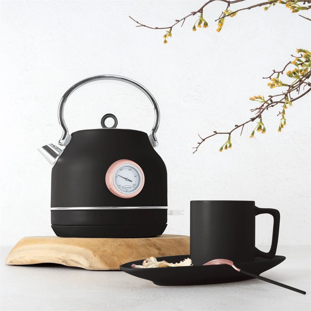 Berlinger Haus BH/9513 1,7L-es hőfok kijelzős fekete- rose gold vízforraló