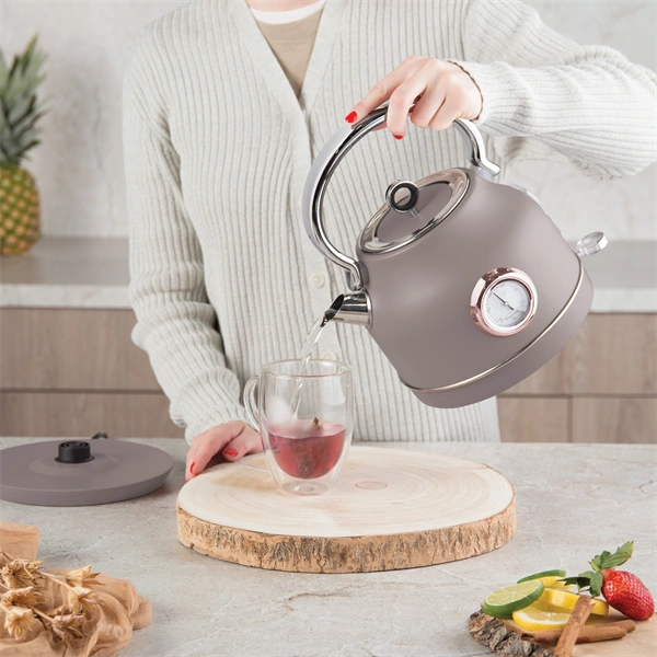 Berlinger Haus BH/9514 1,7L-es hőfok kijelzővel matt taupe vízforraló