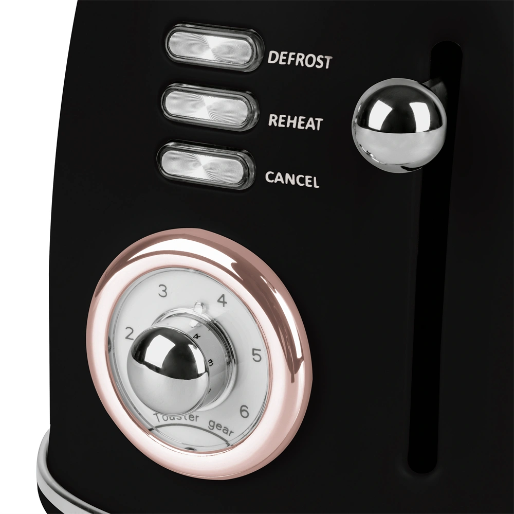 Berlinger Haus BH/9517 fekete- rose gold 2 szeletes kenyérpirító