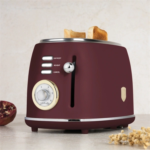 Berlinger Haus BH/9520 matt bordó 2 szeletes kenyérpirító