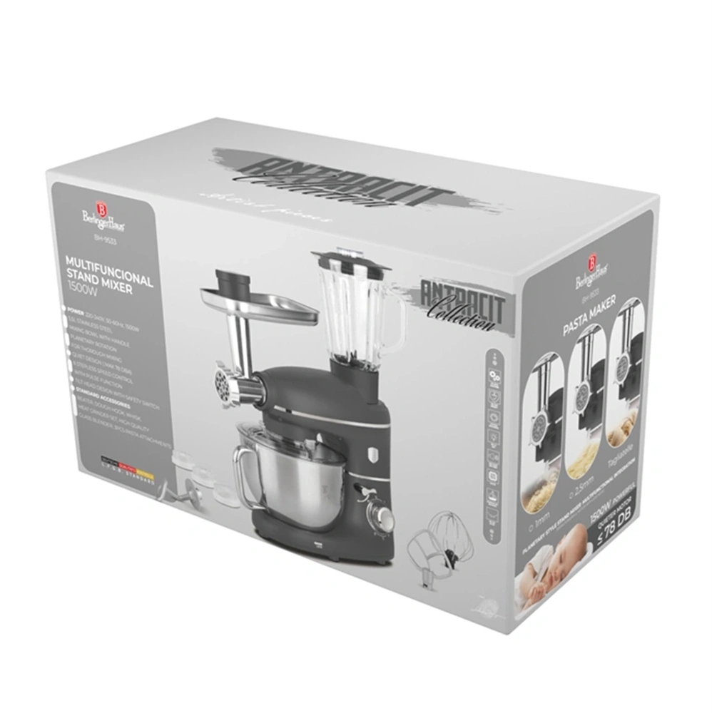 Berlinger Haus BH/9533 4in1 matt antracit multifunkcionális konyhai robotgép