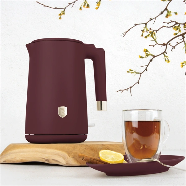 Berlinger Haus BH/9579 1,7L-es matt bordó dupla falú vízforraló