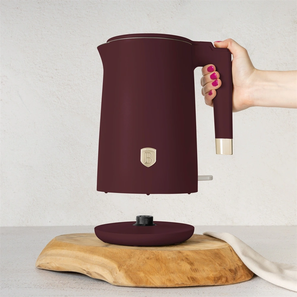 Berlinger Haus BH/9579 1,7L-es matt bordó dupla falú vízforraló