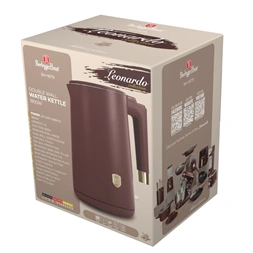 Berlinger Haus BH/9579 1,7L-es matt bordó dupla falú vízforraló