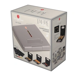 Berlinger Haus BH/9585 matt taupe 3in1 gofri - grill - szendvicssütő