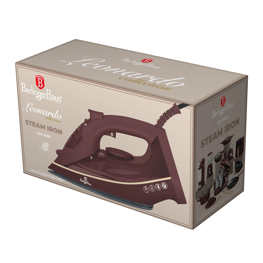 Berlinger Haus BH/9595 matt bordó gőzölős vasaló