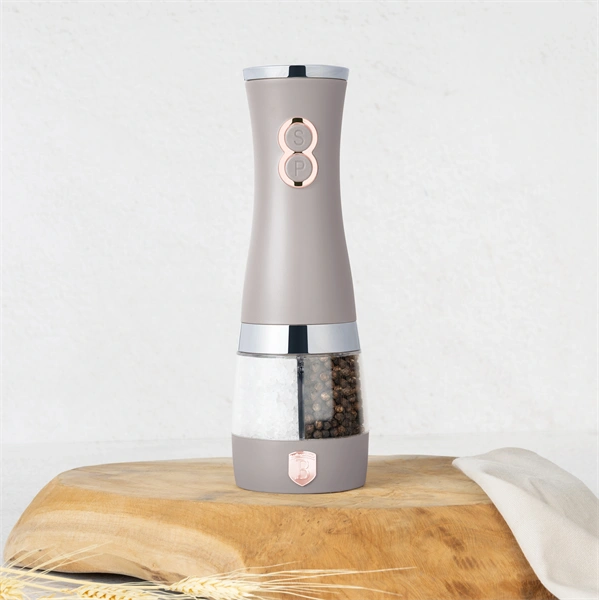 Berlinger Haus BH/9646A-4B matt taupe 2in1 elektromos só- és borsőrlő
