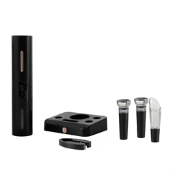 Berlinger Haus BH/9653 fekete- rose gold 6in1 akkumulátoros bornyitó ajándék szett