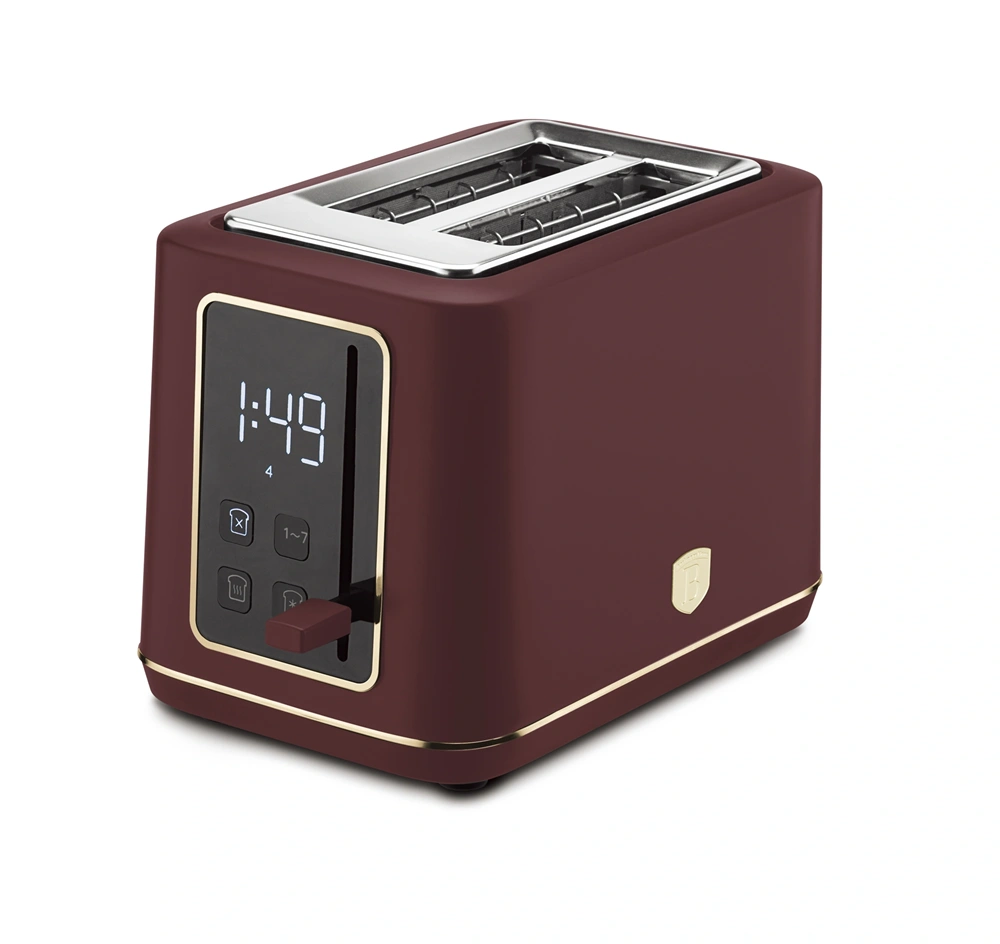 Berlinger Haus BH/9662 matt bordó digitális 2 szeletes kenyérpirító