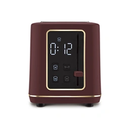Berlinger Haus BH/9662 matt bordó digitális 2 szeletes kenyérpirító