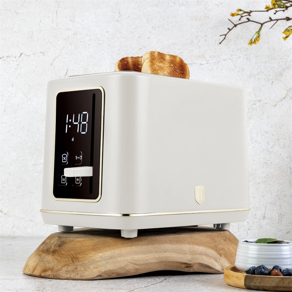 Berlinger Haus BH/9663 matt krém digitális 2 szeletes kenyérpirító
