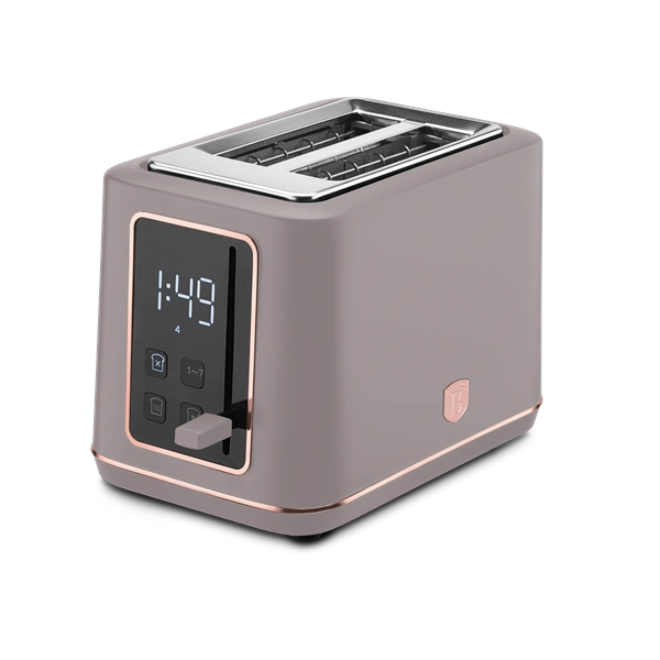 Berlinger Haus BH/9664 matt taupe digitális 2 szeletes kenyérpirító