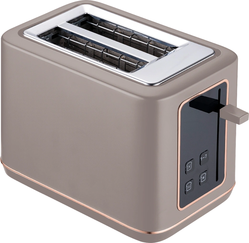 Berlinger Haus BH/9664 matt taupe digitális 2 szeletes kenyérpirító