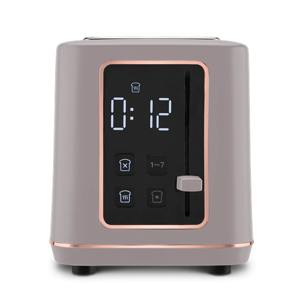 Berlinger Haus BH/9664 matt taupe digitális 2 szeletes kenyérpirító