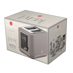 Berlinger Haus BH/9664 matt taupe digitális 2 szeletes kenyérpirító