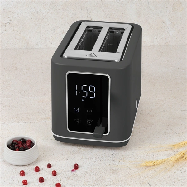 Berlinger Haus BH/9666 matt antracit digitális 2 szeletes kenyérpirító