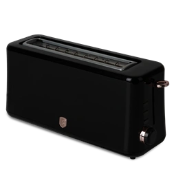 Berlinger Haus BH/9685 hosszú nyílású fekete- rose gold 2 szeletes kenyérpirító