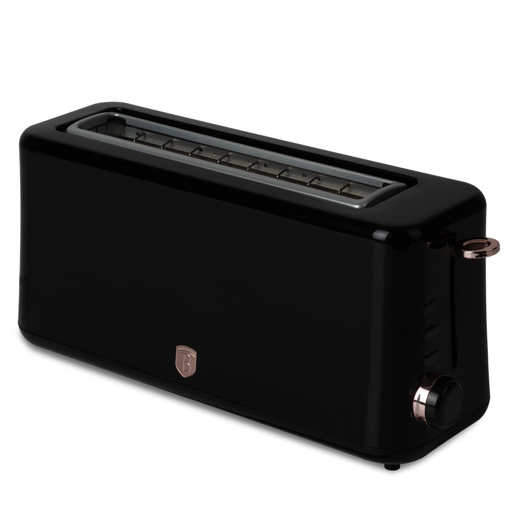 Berlinger Haus BH/9685 hosszú nyílású fekete- rose gold 2 szeletes kenyérpirító