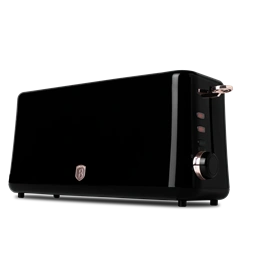 Berlinger Haus BH/9685 hosszú nyílású fekete- rose gold 2 szeletes kenyérpirító