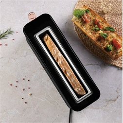 Berlinger Haus BH/9685 hosszú nyílású fekete- rose gold 2 szeletes kenyérpirító