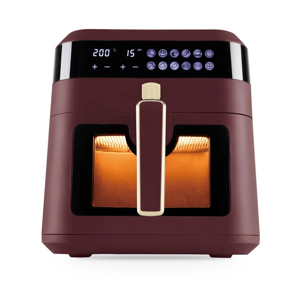 Berlinger Haus BH/9687 matt bordó 6,3 L forrólevegős sütő