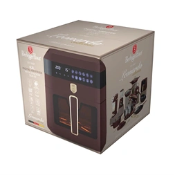 Berlinger Haus BH/9687 matt bordó 6,3 L forrólevegős sütő