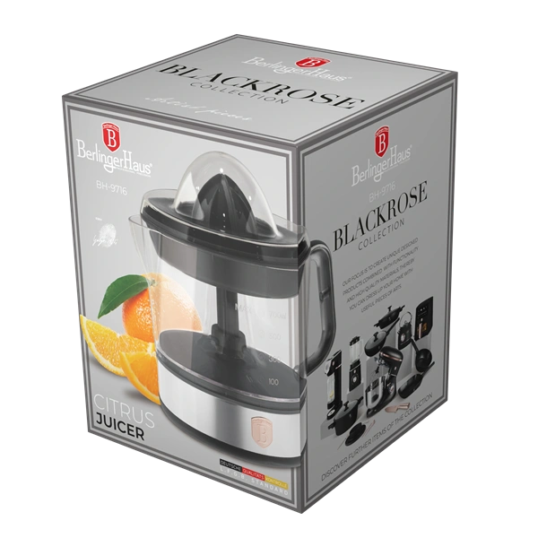 Berlinger Haus BH/9716 fekete- rose gold elektromos citrus facsaró