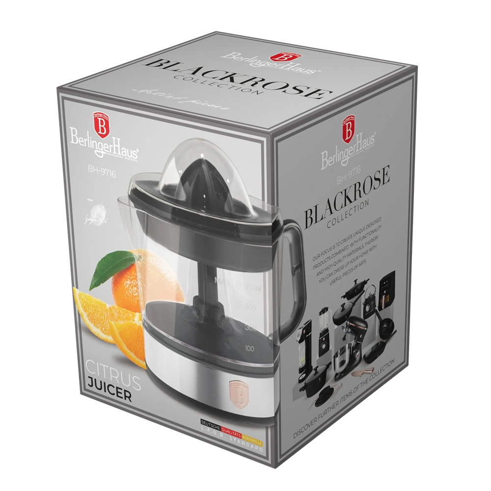 Berlinger Haus BH/9716 fekete- rose gold elektromos citrus facsaró