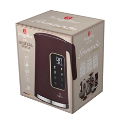 Berlinger Haus BH/9735 1,7L-es matt bordó digitális vízforraló