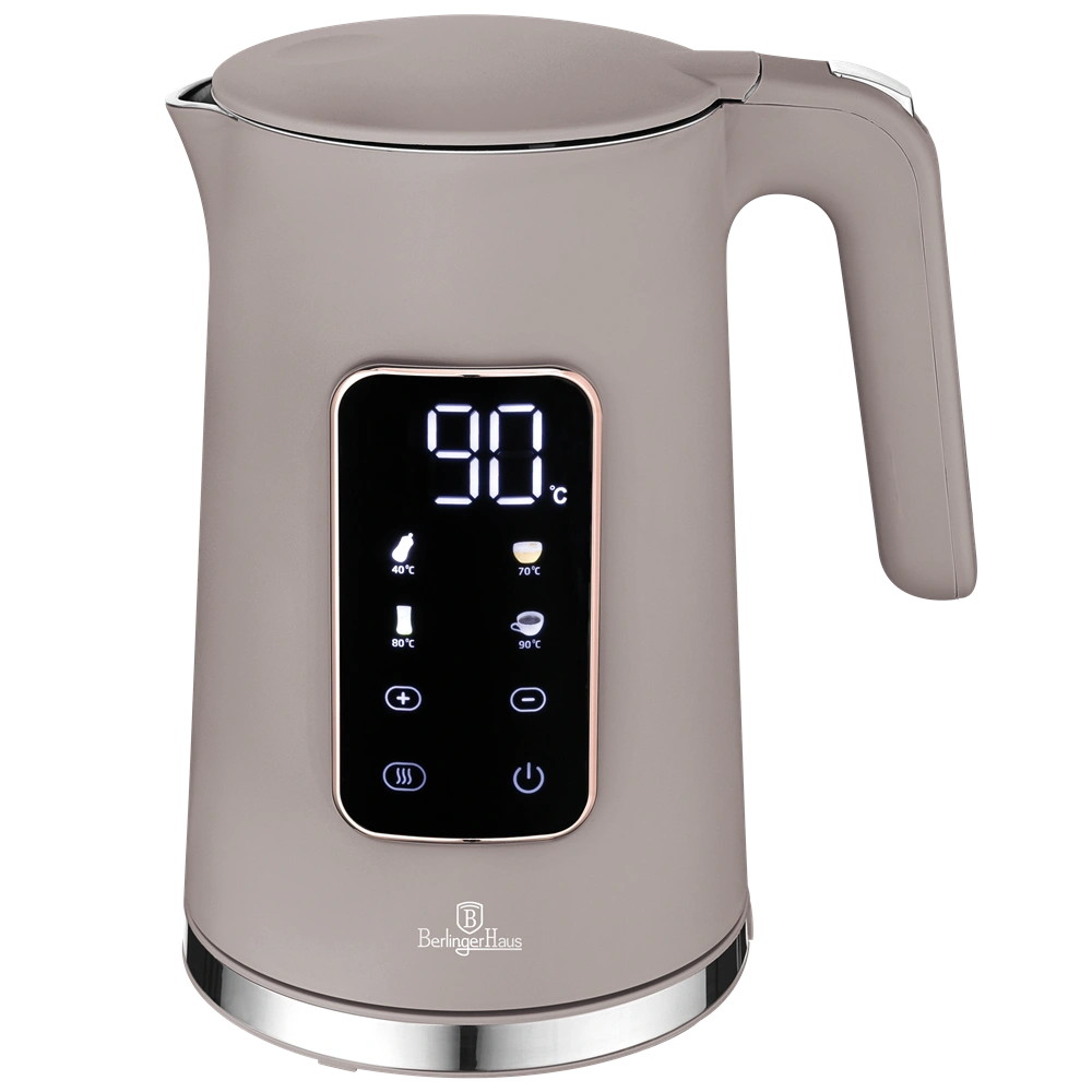 Berlinger Haus BH/9736 1,7L-es matt taupe digitális vízforraló