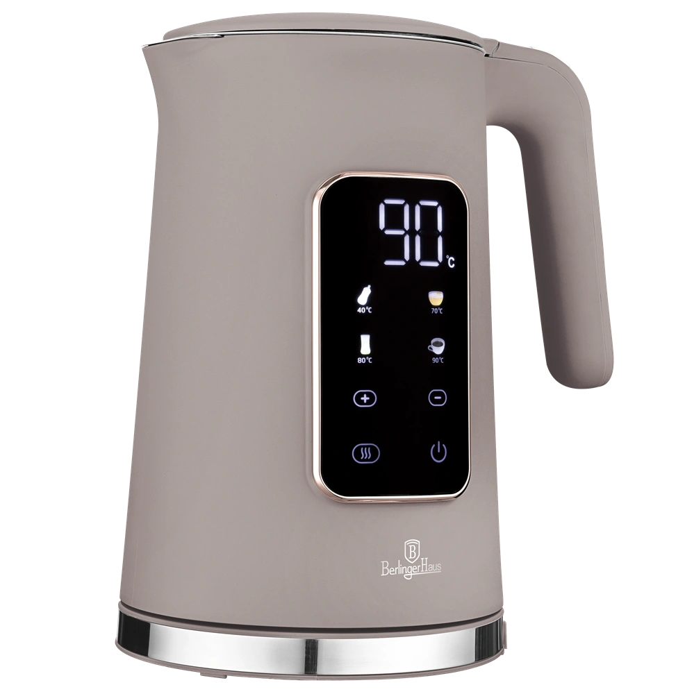 Berlinger Haus BH/9736 1,7L-es matt taupe digitális vízforraló