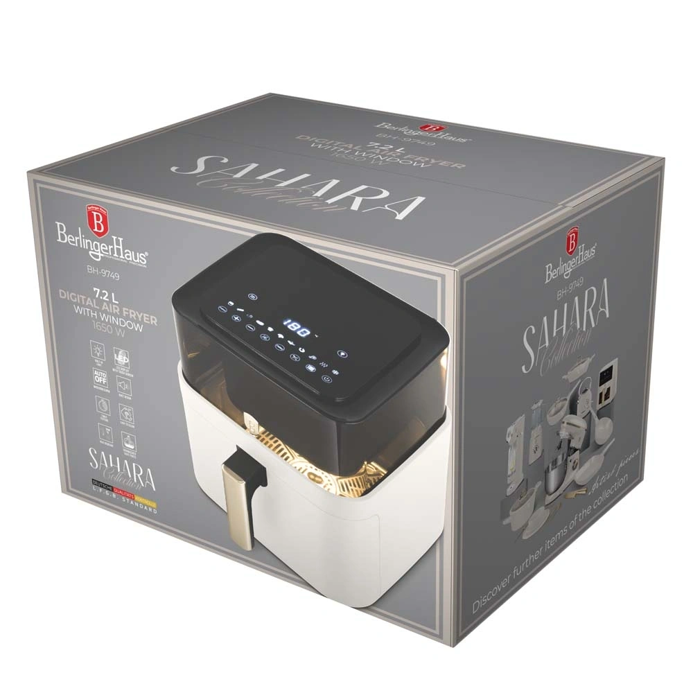 Berlinger Haus BH/9749 matt krém 7,2L forrólevegős sütő