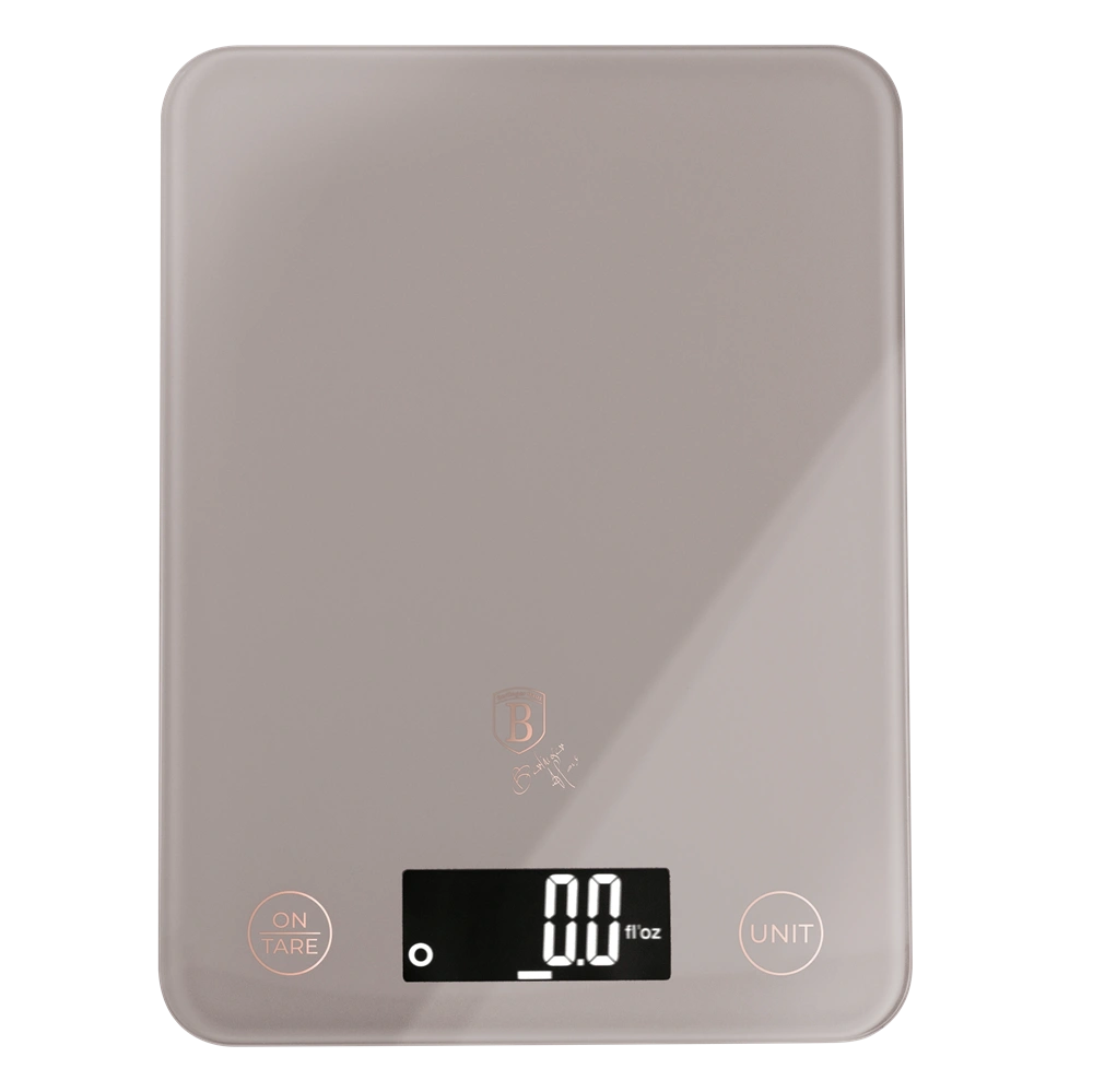 Berlinger Haus BH/9754 5 kg kapacitású taupe üveg konyhai mérleg