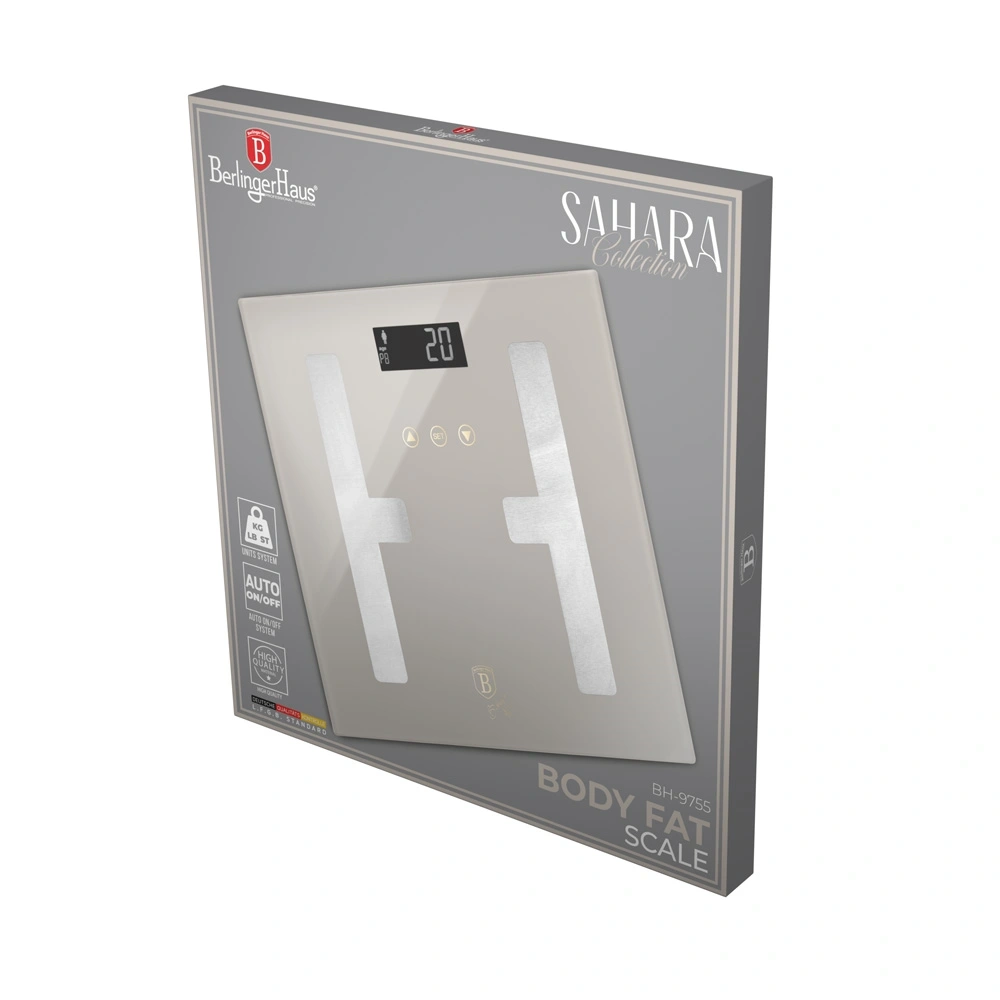 Berlinger Haus BH/9755 180 kg kapacitású krém testzsíranalizáló üveg személymérleg