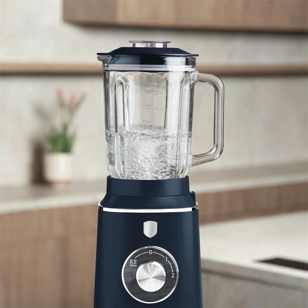 Berlinger Haus BH/9766 1,5 L-es mércés edzett üveg matt kék turmixgép