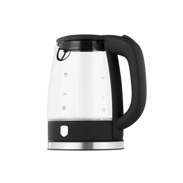Berlinger Haus BH/9816 üveg 1,7 L-es  matt fekete vízforraló