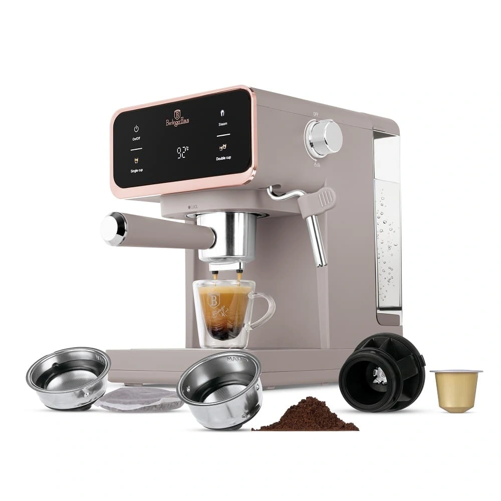 Berlinger Haus BH/9846 3in1 matt taupe digitális espresso kávéfőző