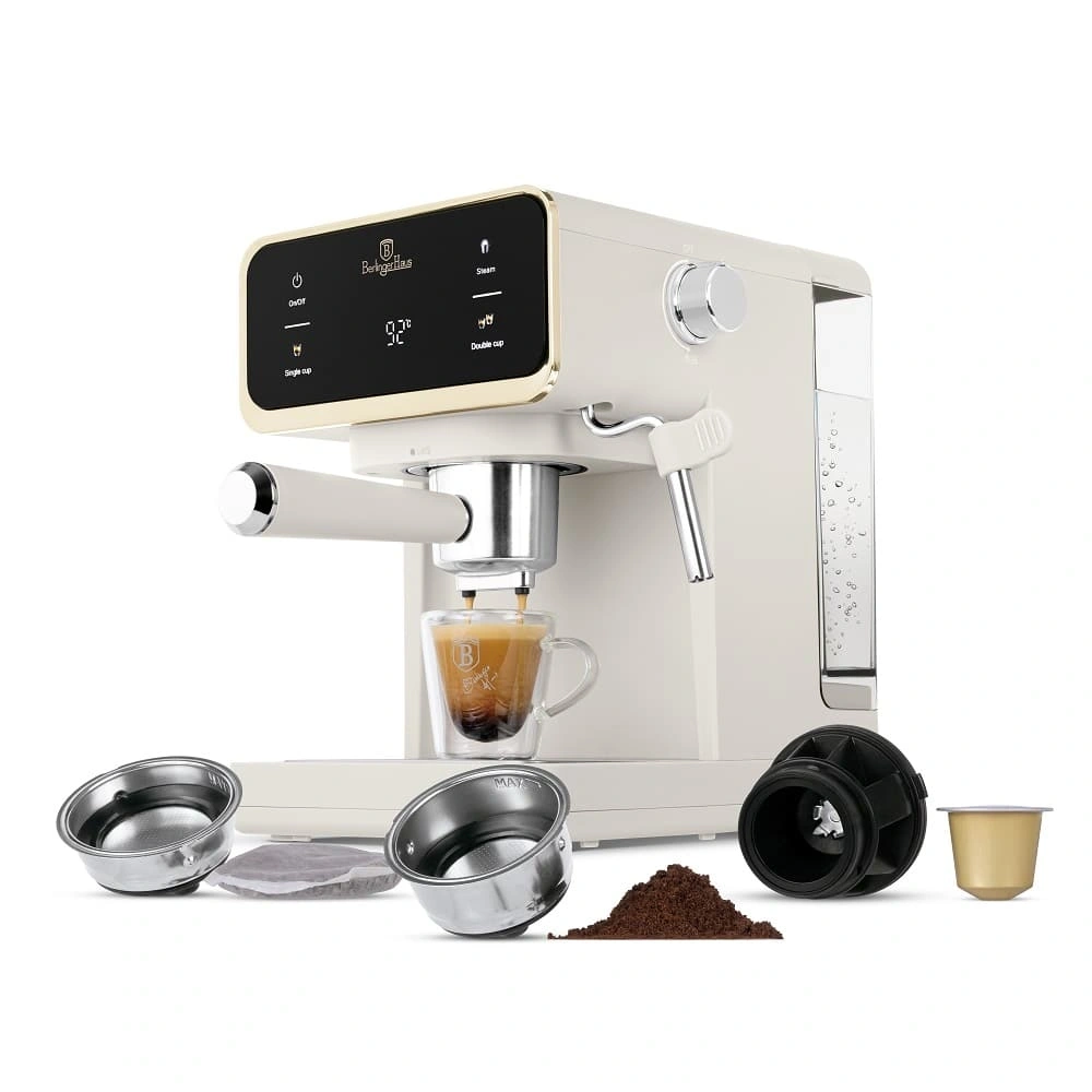 Berlinger Haus BH/9847 3in1 matt krém digitális espresso kávéfőző