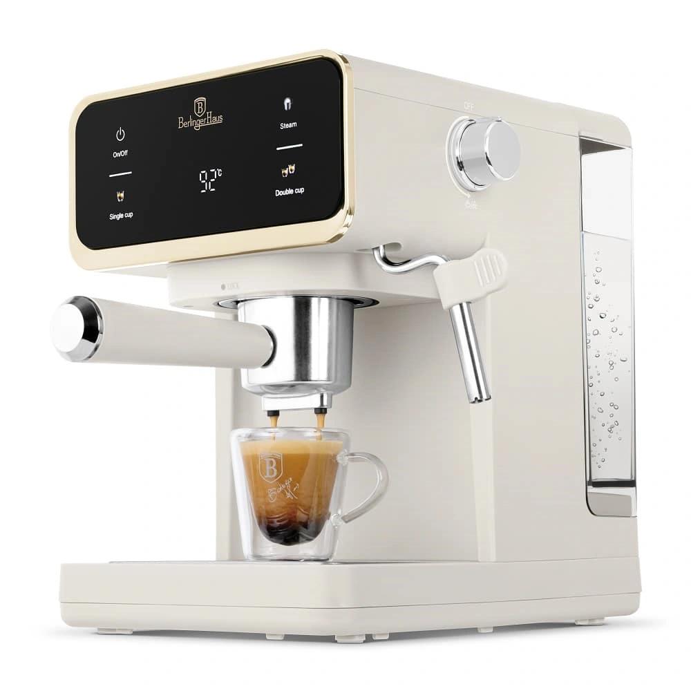 Berlinger Haus BH/9847 3in1 matt krém digitális espresso kávéfőző