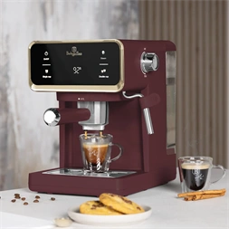 Berlinger Haus BH/9848 3in1 matt bordó digitális espresso kávéfőző