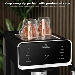 Berlinger Haus BH/9851N 3in1 matt fekete digitális espresso kávéfőző