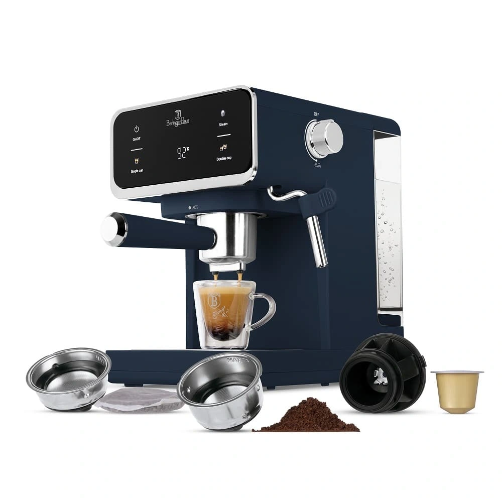 Berlinger Haus BH/9853 3in1 matt kék digitális espresso kávéfőző