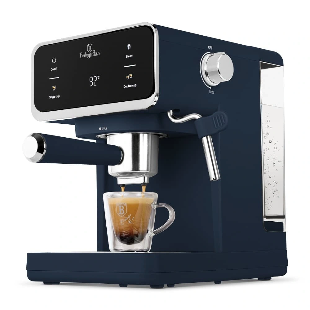 Berlinger Haus BH/9853 3in1 matt kék digitális espresso kávéfőző