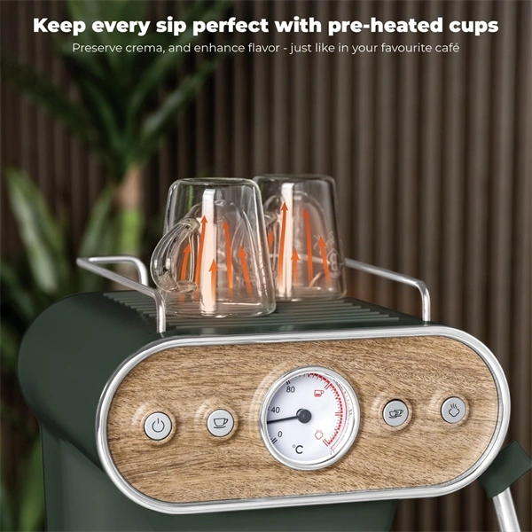 Berlinger Haus BH/9857 3in1 matt zöld espresso kávéfőző
