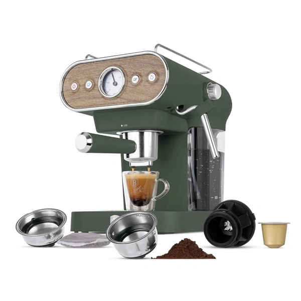 Berlinger Haus BH/9857 3in1 matt zöld espresso kávéfőző